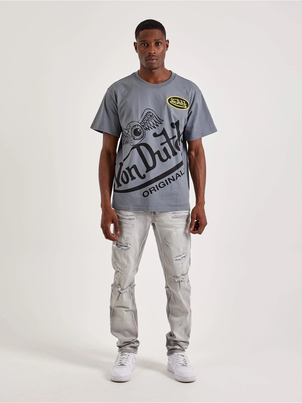Smoke Rise NY MENS SMOKE RISE DISTRESSED SLIM DENIM JEANS